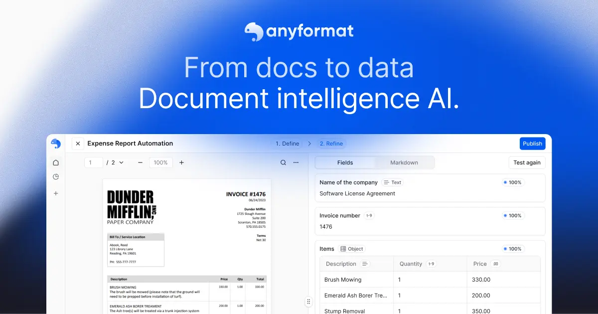 AI Document Processing & Workflow Automation | anyformat